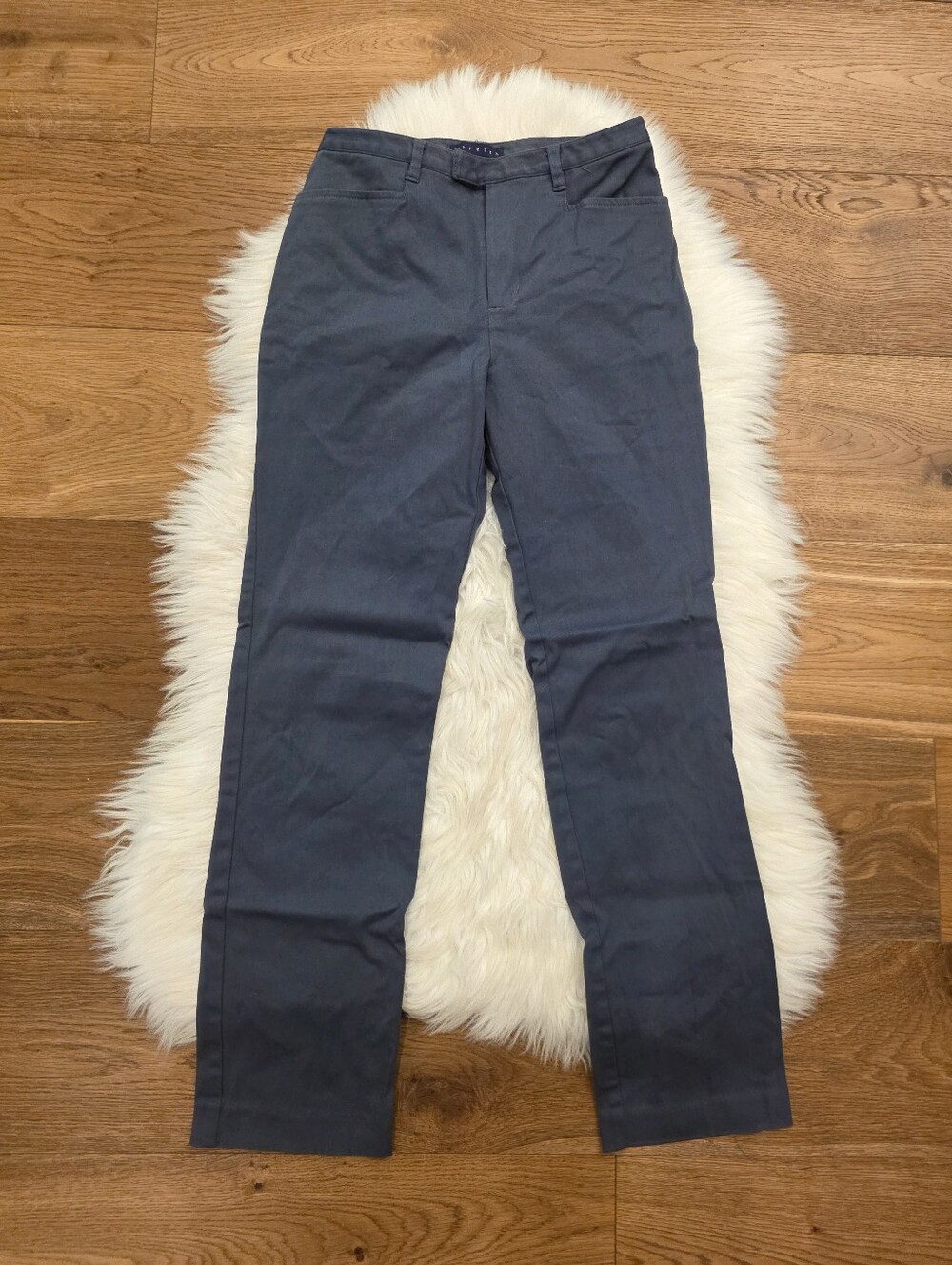 Vintage Mid Rise Hillard & Hanson Navy Chinos